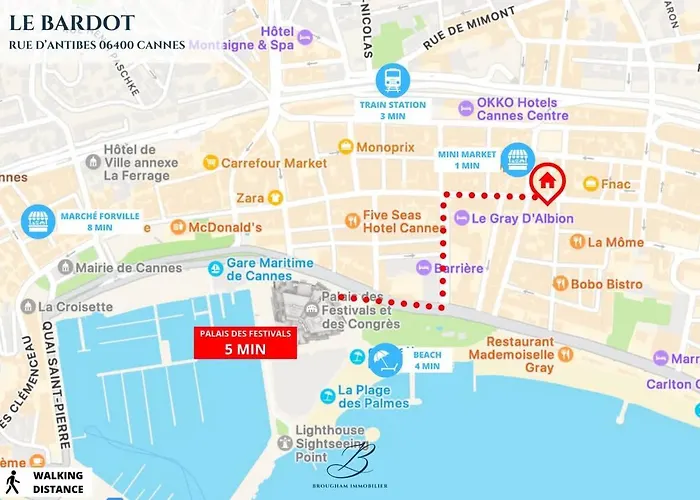 Le Bardot Croisette - Proche Palais & - Climatisation Daire